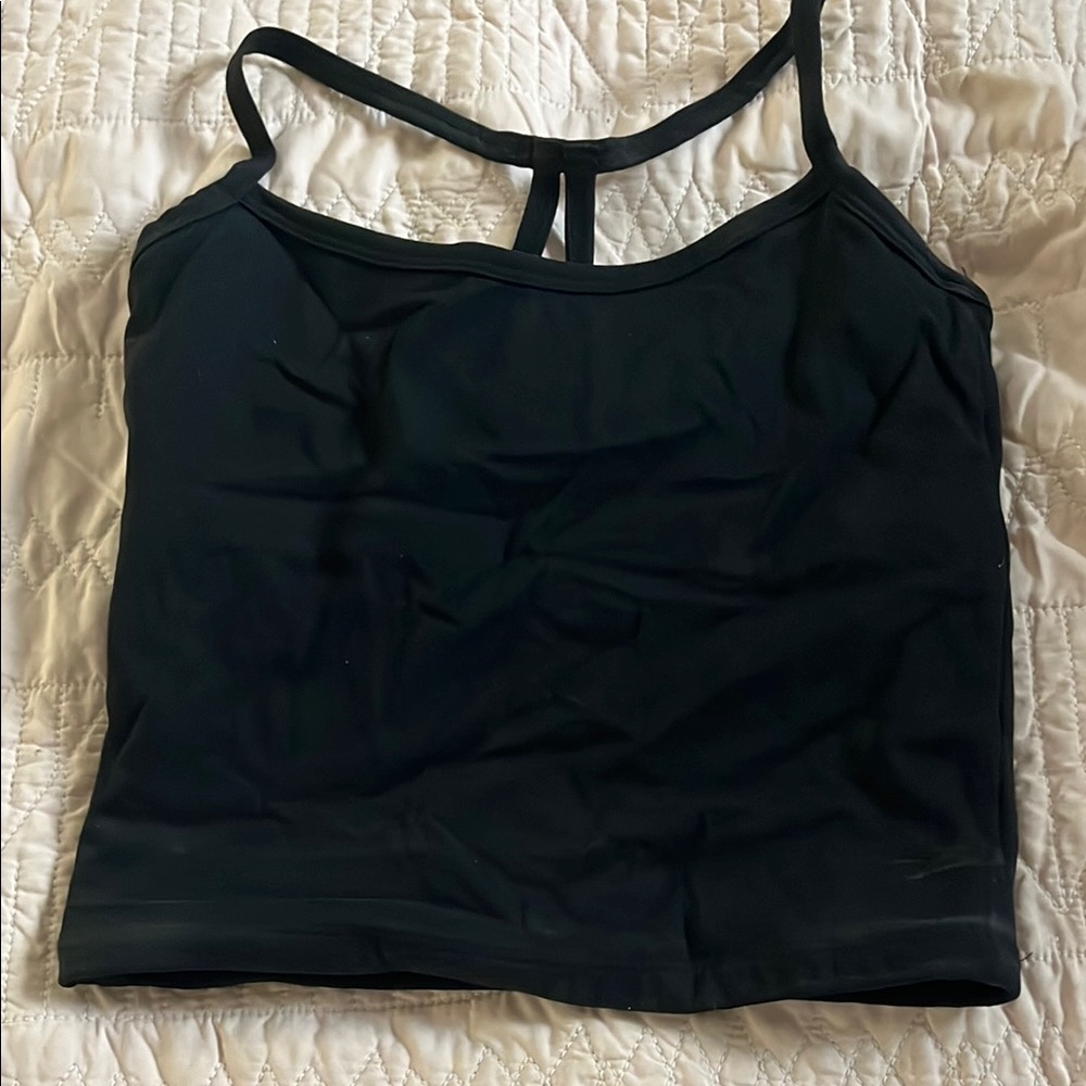 Black Women's workout Top